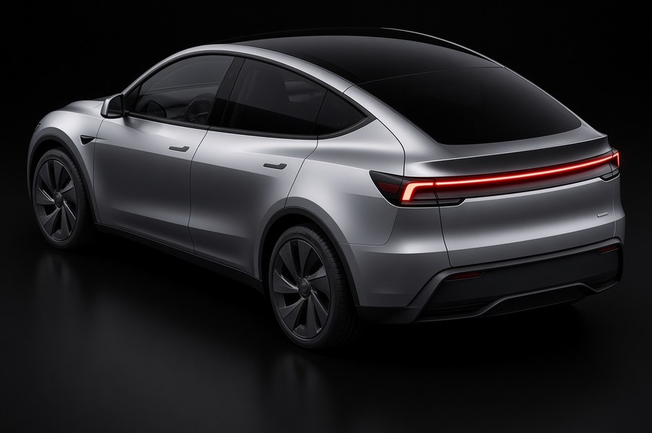 Quicksilver Model Y Premium AWD, rear three-quarter view (illustration).